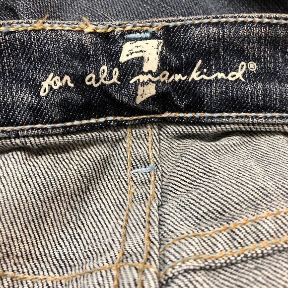 7 For All Mankind Dojo Distressed Cropped - Sz 31 - Picture 14 of 16